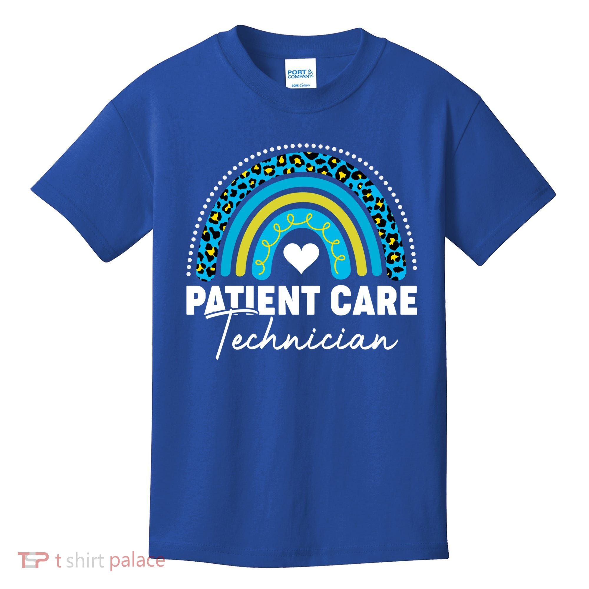 Rainbow Pct Patient Care Technician Healthcare Assistants Gift Kids T-Shirt