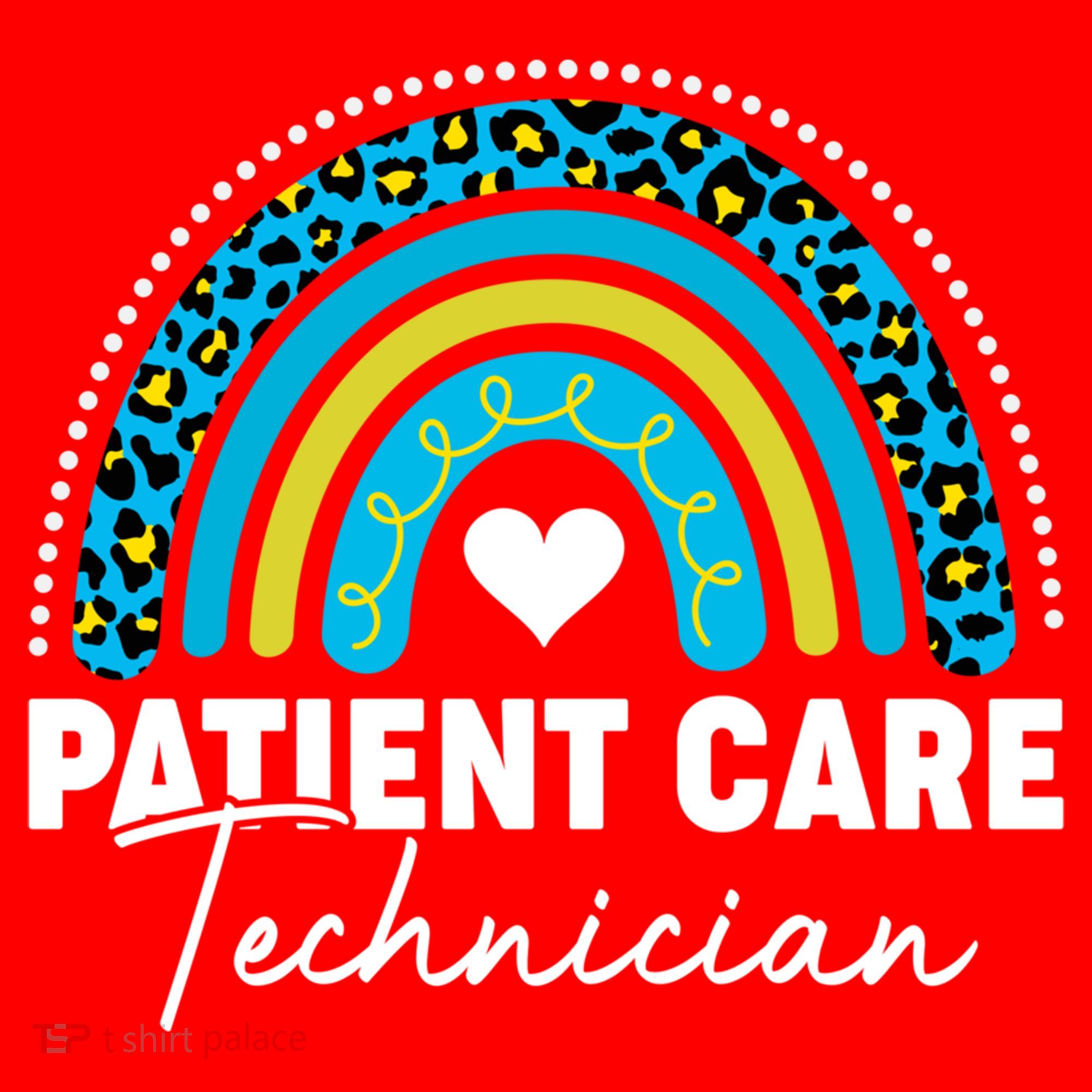 Rainbow Pct Patient Care Technician Healthcare Assistants Gift Santa Hat