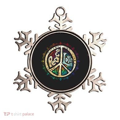 Retro Psychedelic Peace Sign Hip Funky Radical Great Gift Ornament