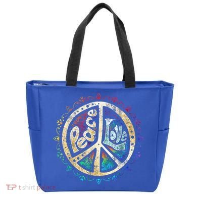 Retro Psychedelic Peace Sign Hip Funky Radical Great Gift Bag