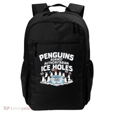 Resist Penguins Protest Funny Penguins Against Backpack