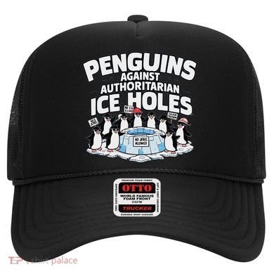 Resist Penguins Protest Funny Penguins Against Hat