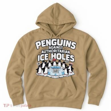 Resist Penguins Protest Funny Penguins Against Hoodie