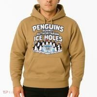 Resist Penguins Protest Funny Penguins Against Hoodie thumb 2