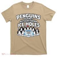 Resist Penguins Protest Funny Penguins Against T-Shirt thumb 0