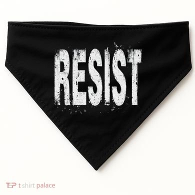 Resist Political Protest USA-Made Doggie Bandana