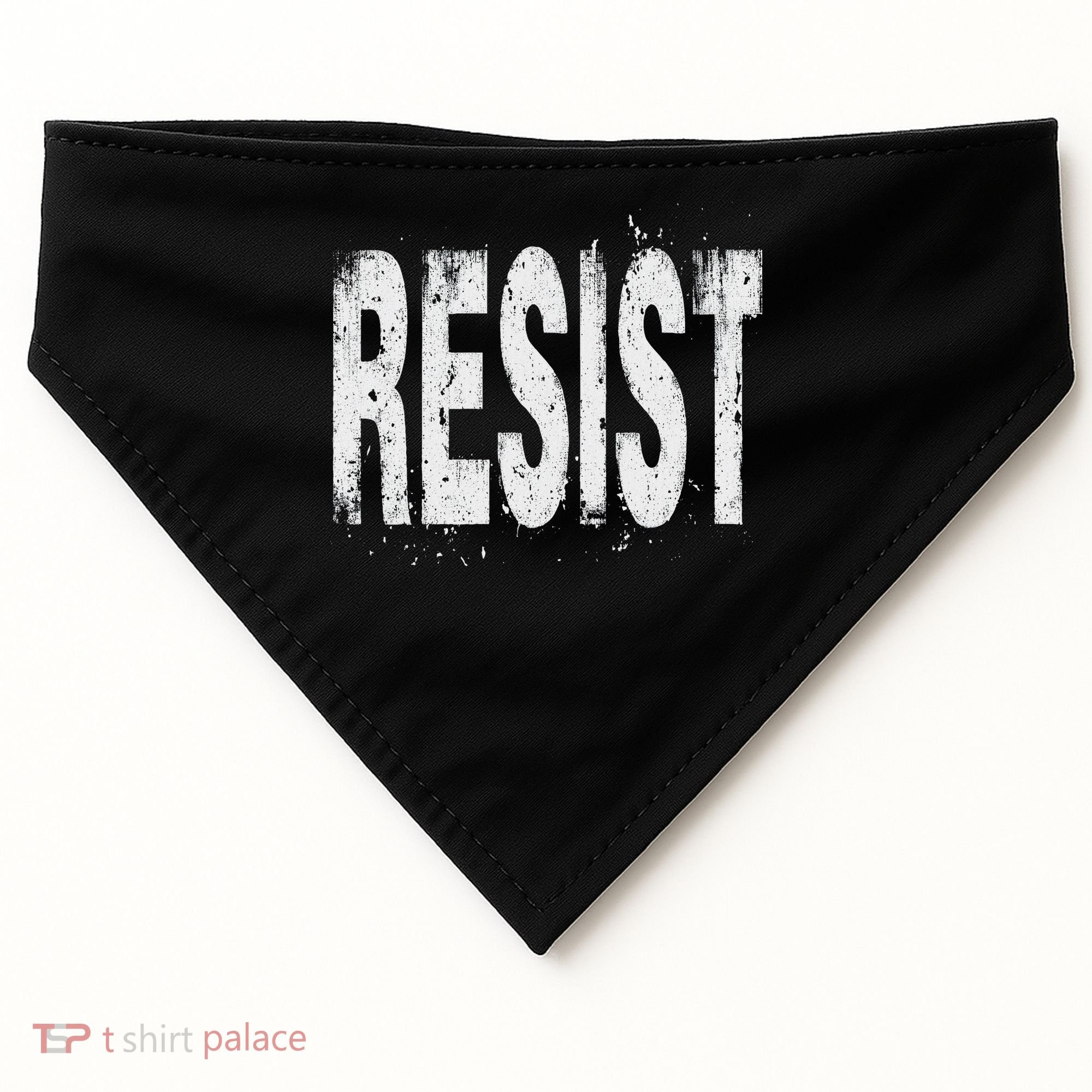 Resist Political Protest USA-Made Doggie Bandana