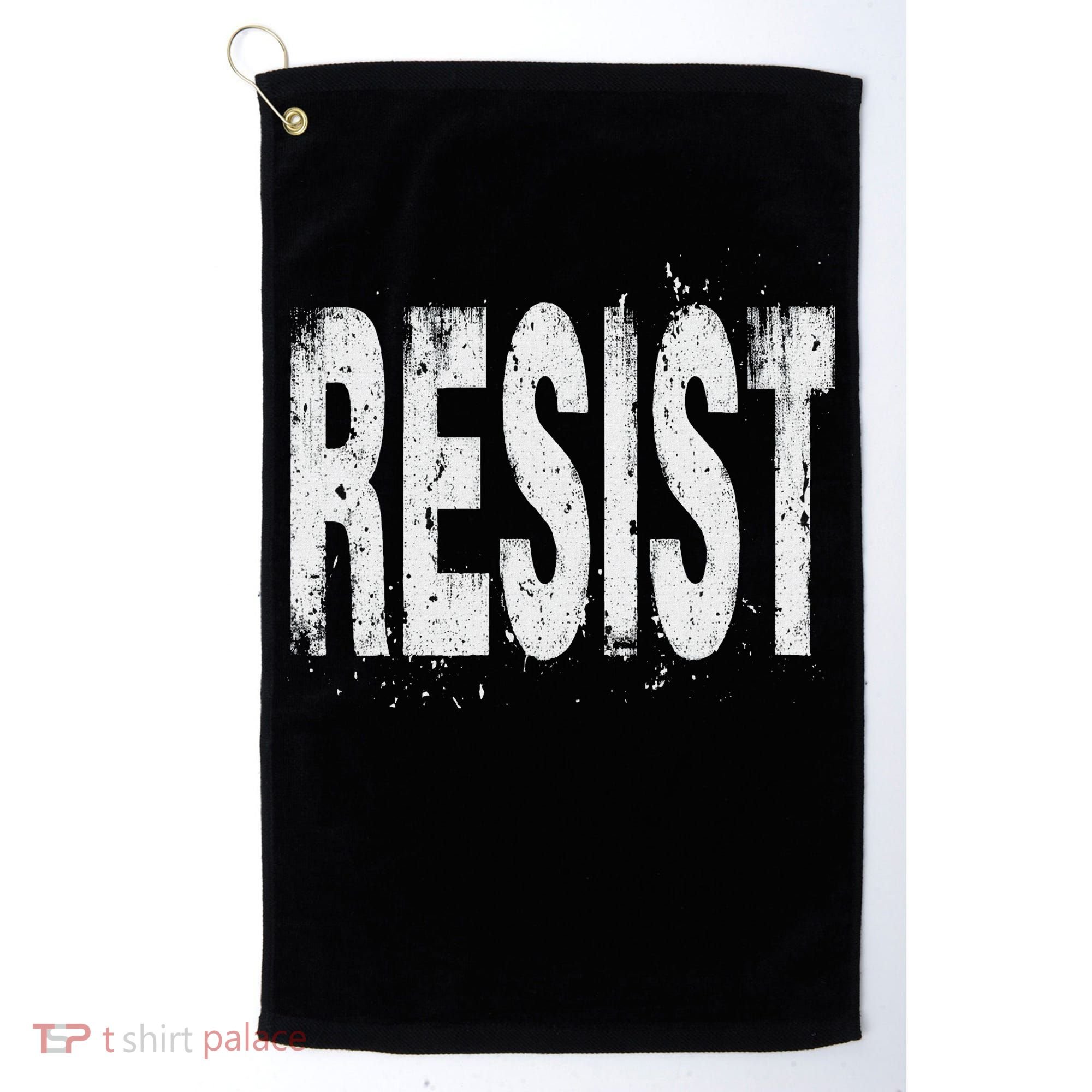 Resist Political Protest Golf Towel