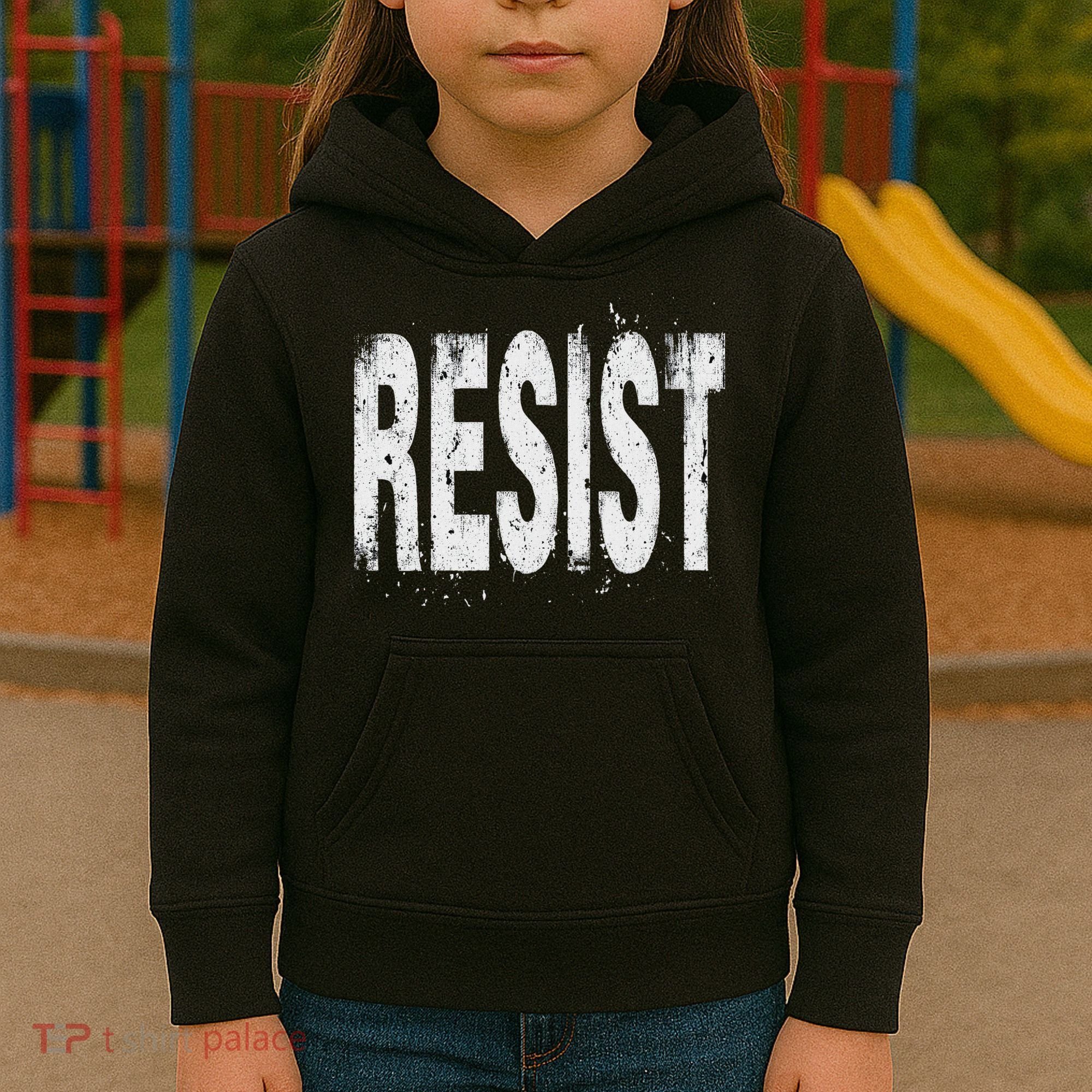Resist Political Protest Kids Hoodie