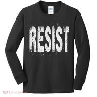 Resist Political Protest Kids Long Sleeve Shirt thumb 0