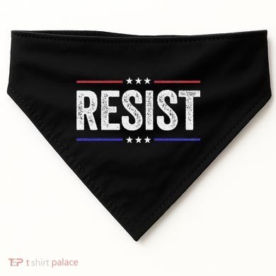 Resist Political Protest Demonstration Rebel USA-Made Doggie Bandana
