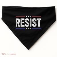 Resist Political Protest Demonstration Rebel USA-Made Doggie Bandana thumb 0
