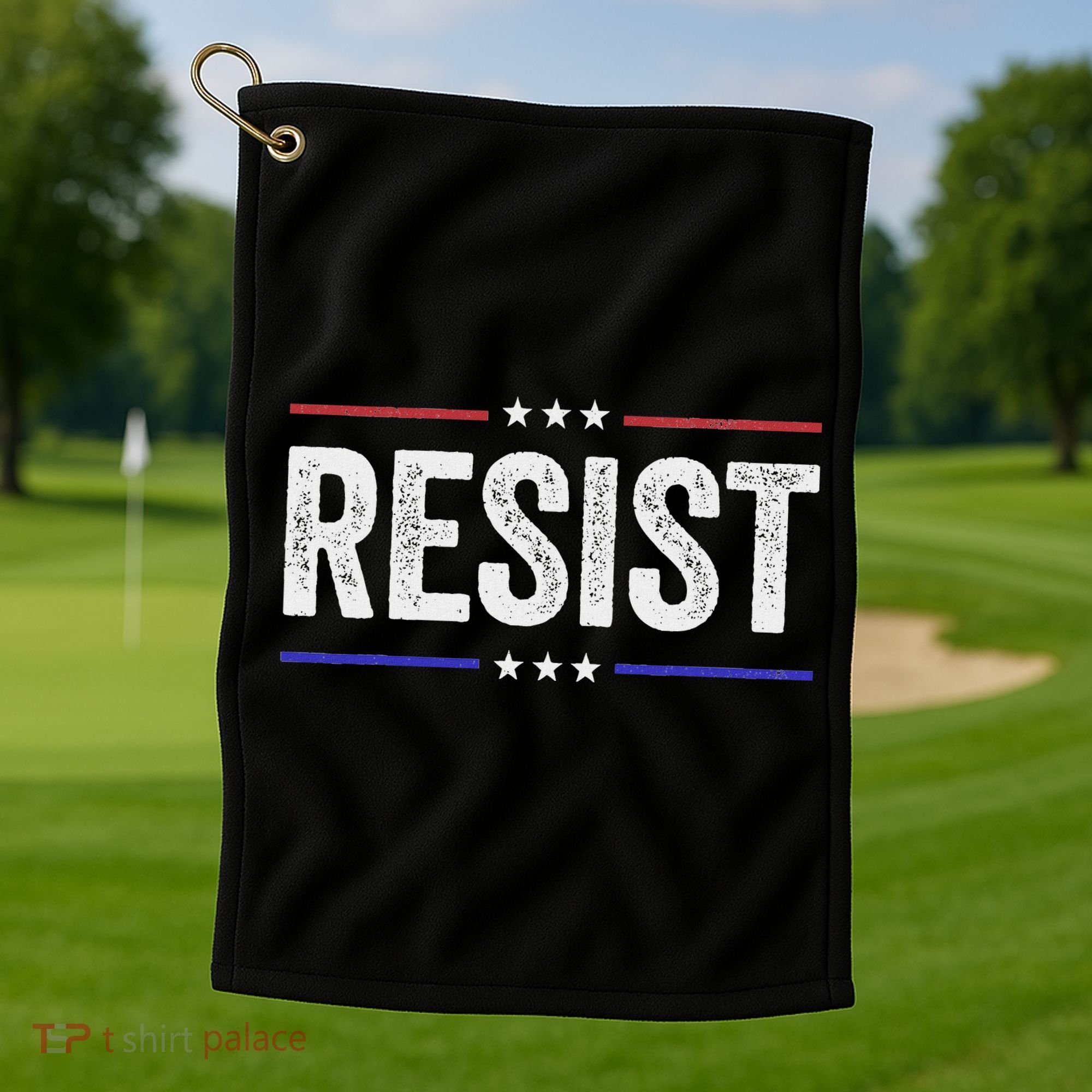 Resist Political Protest Demonstration Rebel Golf Towel