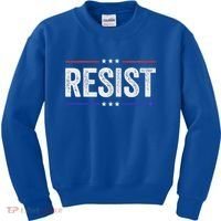 Resist Political Protest Demonstration Rebel Kids Sweatshirt thumb 0