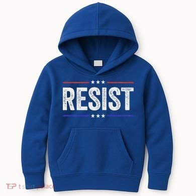 Resist Political Protest Demonstration Rebel Kids Hoodie