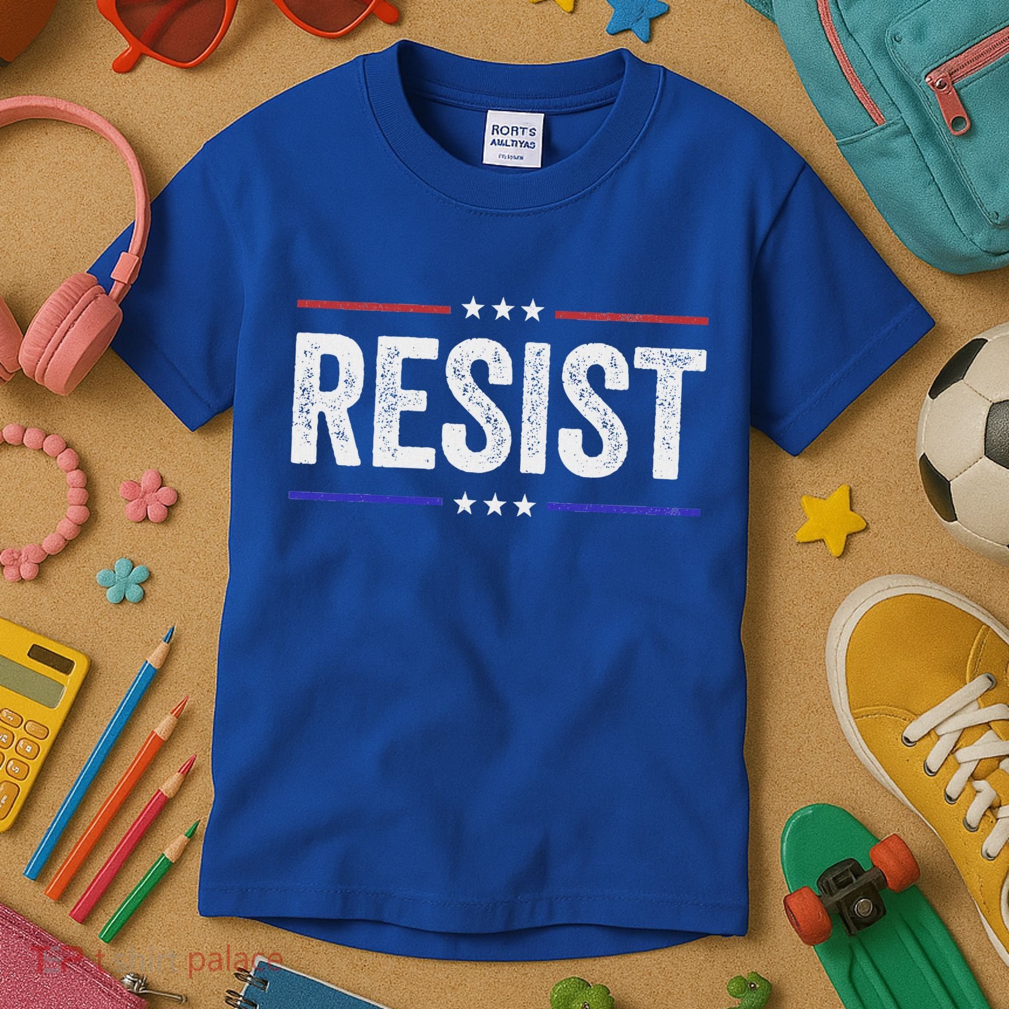 Resist Political Protest Demonstration Rebel Kids T-Shirt