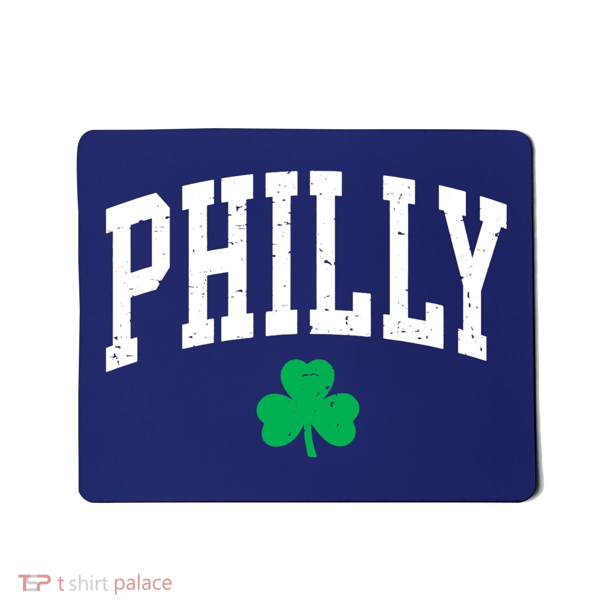 Retro Philly Philadelphia St Patricks Day Clover Boy Girl Mousepad