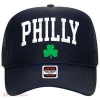 Retro Philly Philadelphia St Patricks Day Clover Boy Girl Hat thumb 0