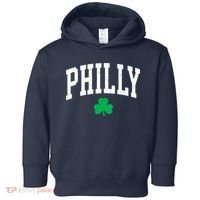 Retro Philly Philadelphia St Patricks Day Clover Boy Girl Toddler Hoodie thumb 0