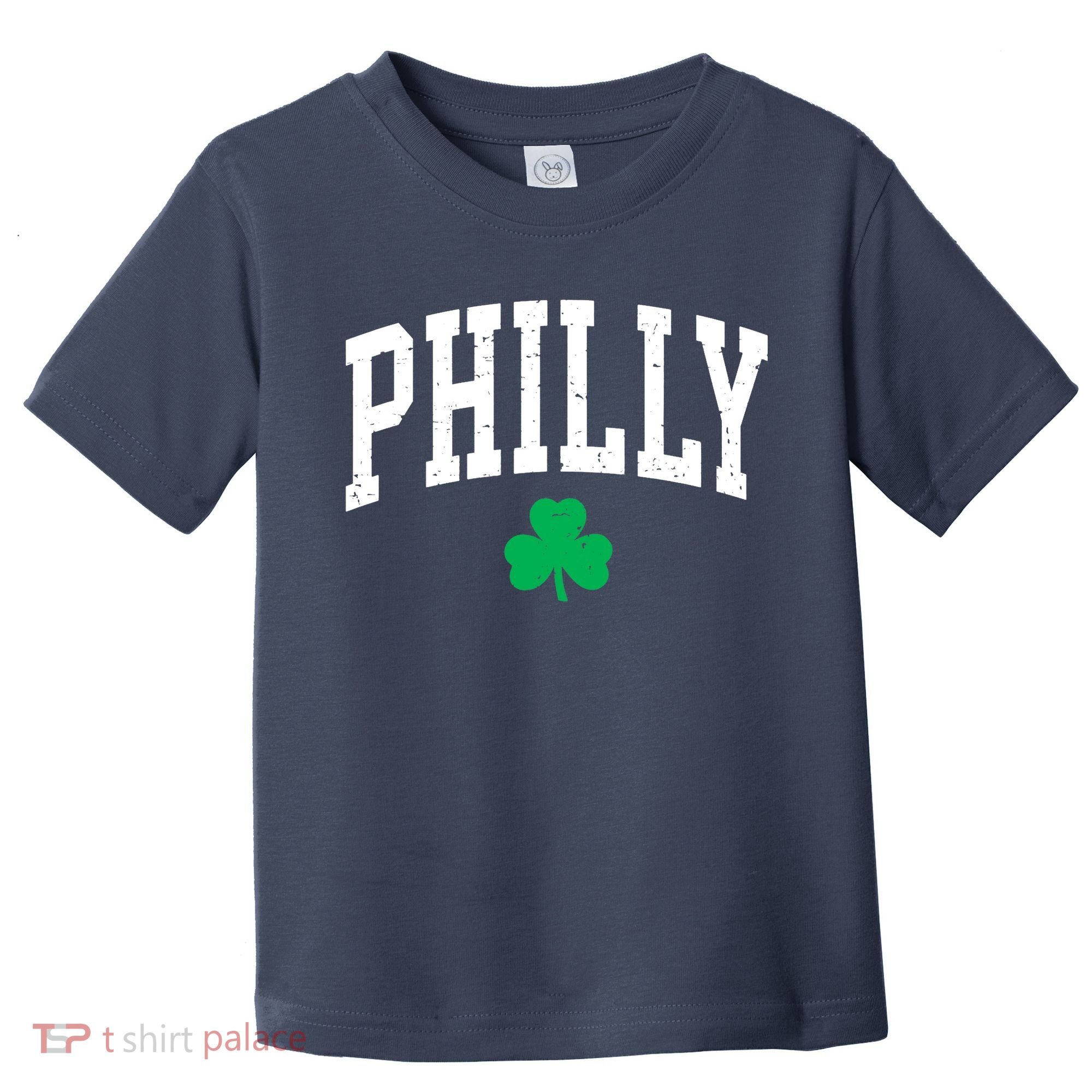 Retro Philly Philadelphia St Patricks Day Clover Boy Girl Toddler T-Shirt