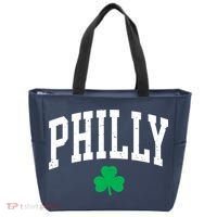 Retro Philly Philadelphia St Patricks Day Clover Boy Girl Tote Bag thumb 0