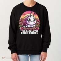 Roly Poly, Pill Bug Kawaii, This Girl Loves Rollie Pollies Women's Sweatshirt thumb 0