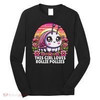 Roly Poly, Pill Bug Kawaii, This Girl Loves Rollie Pollies Long Sleeve Shirt thumb 0