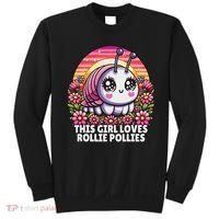 Roly Poly, Pill Bug Kawaii, This Girl Loves Rollie Pollies Sweatshirt thumb 0