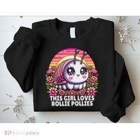 Roly Poly, Pill Bug Kawaii, This Girl Loves Rollie Pollies Sweatshirt thumb 2