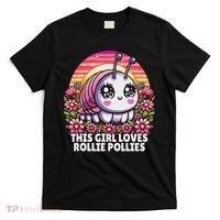 Roly Poly, Pill Bug Kawaii, This Girl Loves Rollie Pollies T-Shirt thumb 0