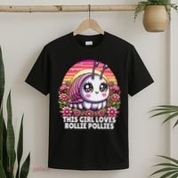 Roly Poly, Pill Bug Kawaii, This Girl Loves Rollie Pollies T-Shirt thumb 2