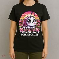 Roly Poly, Pill Bug Kawaii, This Girl Loves Rollie Pollies T-Shirt thumb 4