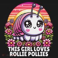 Roly Poly, Pill Bug Kawaii, This Girl Loves Rollie Pollies Women's Hoodie thumb 2
