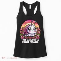 Roly Poly, Pill Bug Kawaii, This Girl Loves Rollie Pollies Women's Tank Top thumb 0