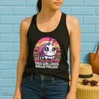 Roly Poly, Pill Bug Kawaii, This Girl Loves Rollie Pollies Women's Tank Top thumb 2