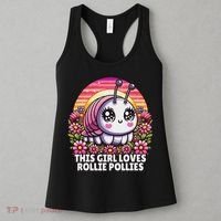 Roly Poly, Pill Bug Kawaii, This Girl Loves Rollie Pollies Women's Tank Top thumb 3