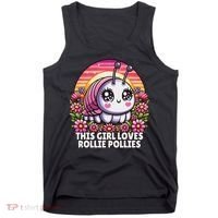 Roly Poly, Pill Bug Kawaii, This Girl Loves Rollie Pollies Tank Top thumb 0