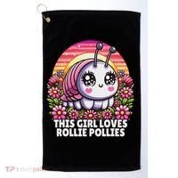 Roly Poly, Pill Bug Kawaii, This Girl Loves Rollie Pollies Golf Towel thumb 0