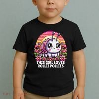 Roly Poly, Pill Bug Kawaii, This Girl Loves Rollie Pollies Toddler T-Shirt thumb 2