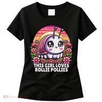 Roly Poly, Pill Bug Kawaii, This Girl Loves Rollie Pollies Women's T-Shirt thumb 0