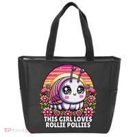 Roly Poly, Pill Bug Kawaii, This Girl Loves Rollie Pollies Tote Bag thumb 0