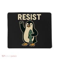Resist Penguin Protest Against Tariffs Mousepad thumb 0