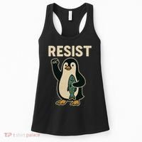 Resist Penguin Protest Against Tariffs Women's Tank Top thumb 0