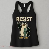 Resist Penguin Protest Against Tariffs Women's Tank Top thumb 3