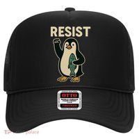 Resist Penguin Protest Against Tariffs Hat thumb 0