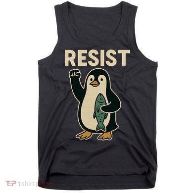 Resist Penguin Protest Against Tariffs Tank Top