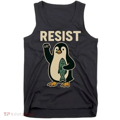 Resist Penguin Protest Against Tariffs Tank Top