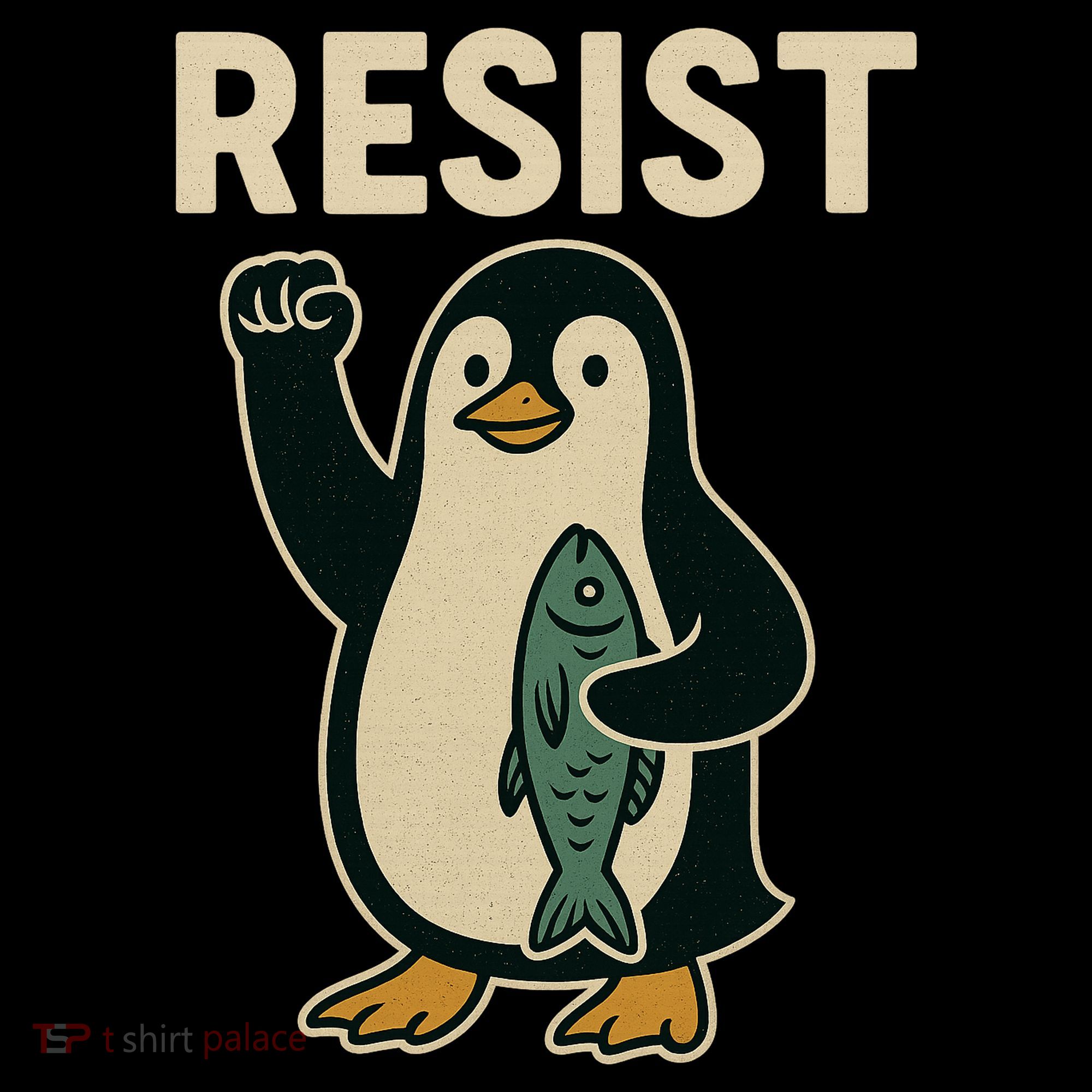 Resist Penguin Protest Against Tariffs Tank Top