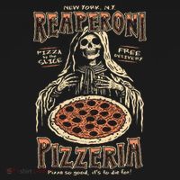 Reaperoni Pizzeria Pizza So Good ItS To Die For Women's Hoodie thumb 2