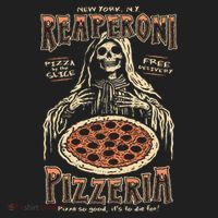 Reaperoni Pizzeria Pizza So Good ItS To Die For Golf Towel thumb 3